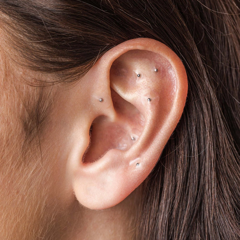 20 Silver Plated Ear Seeds – Elegant Wellness with Intention